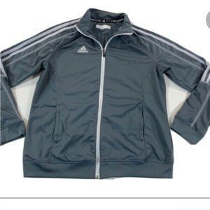 Women’s Adidas jacket size small athletic jacket grey zip up sweater fall wear
